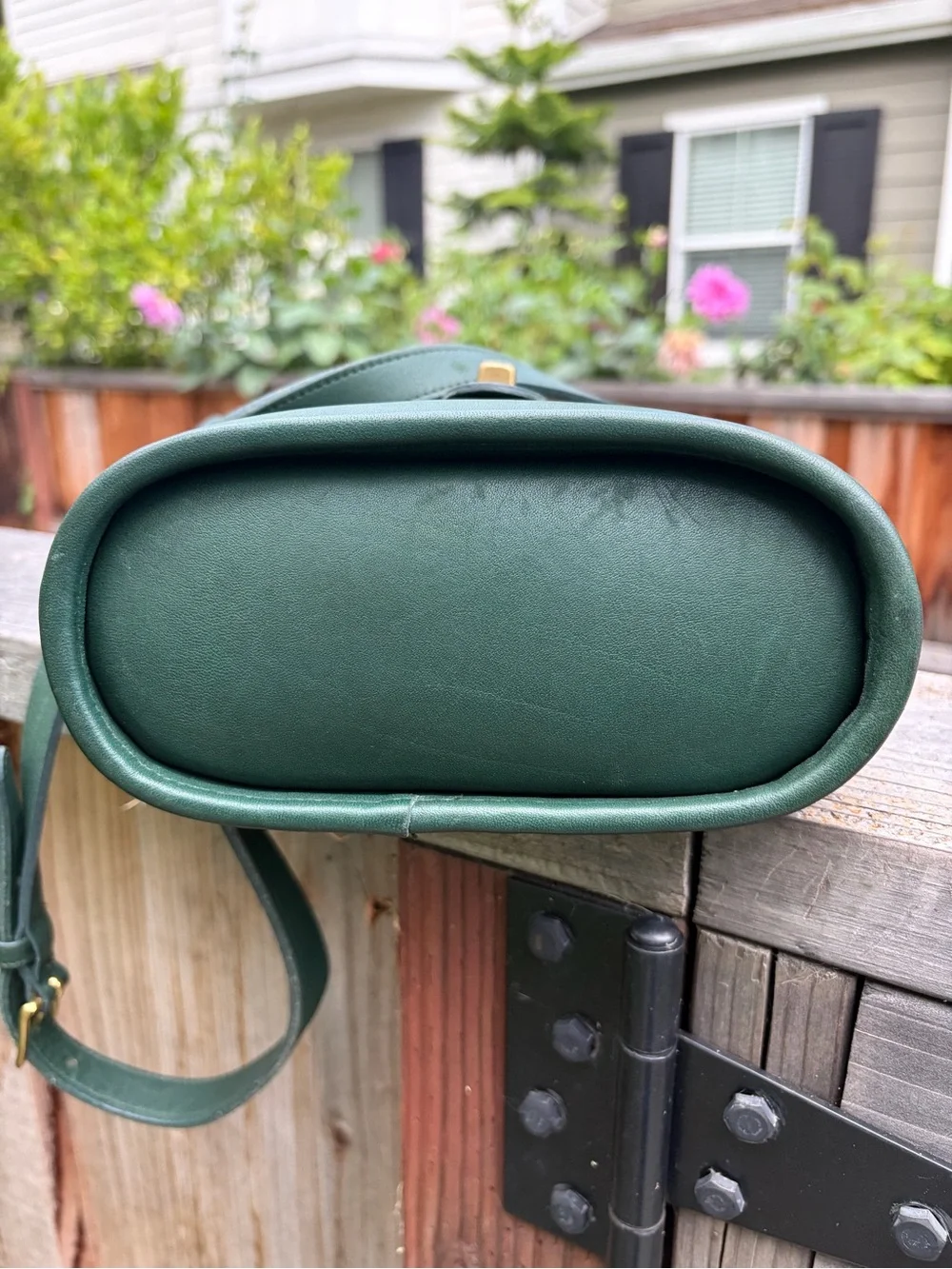 Coach Bottle Green Bradley Bucket Bag EUC